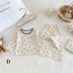 【73-100cm】総柄 カートゥーン ルームウェア セットアップ - 画像 (8)