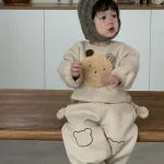 【73-110cm】 カートゥーン ボア付き セットアップ - 画像 (3)