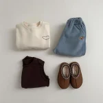 【73-100cm】 韓国風 シンプル カジュアル パンツ - 画像 (10)
