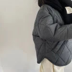 【80-130cm】 シンプル キルティング アウター - 画像 (4)
