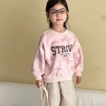 【80-150cm】 英字プリント トレーナー - 画像 (9)