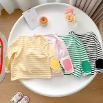 【73-110cm】 ボーダー シャツ - 画像 (2)