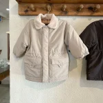 【80-150cm】 ボア襟 ロングコート - 画像 (9)