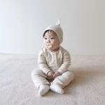 【66-90cm】 韓国風リブ オールインワン - 画像 (6)