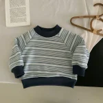 【80-140cm】 ボーダープル オーバー - 画像 (6)