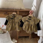 【66-100cm】 花柄 ロンパース OR ワンピース - 画像 (4)