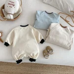 【66-90cm】 サイドボタンカートゥーン オールインワン - 画像 (10)