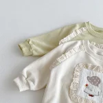 【73-110cm】 レース カジュアル セットアップ - 画像 (3)