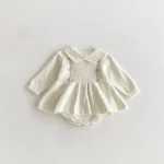 【66-100cm】 ワンピース  ゲーブル ロンパース - 画像 (5)