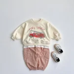 【80-130cm】 車柄 プルオーバ トレーナー - 画像 (9)