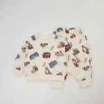 【80-130cm】 車プリント カジュアル セットアップ - 画像 (13)