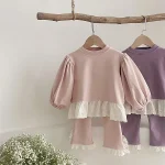 【73-100cm】 パフスリーブ セットアップ - 画像 (4)