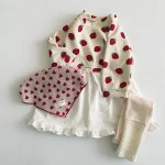 【73-120cm】いちごORノーカラー ワンピース - 画像 (3)