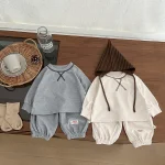 【73-110cm】 シンプル カジュアル セットアップ - 画像 (2)