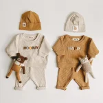 【59-120cm】HAPPYロゴワッフル セットアップ - 画像 (2)