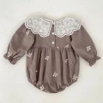 【66-130cm】 レース襟 ロンパース  OR ワンピース - 画像 (7)