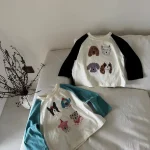 【80-150cm】 犬柄 Tシャツ - 画像 (3)