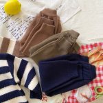 【66-90cm】 ボーダー ニット カーディガン＆パンツ セット - 画像 (7)