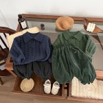 【73-110cm】 ケーブル編み ニット ポロシャツ - 画像 (4)