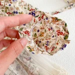 【66-90cm】 ワンピース風 花柄 ロンパース - 画像 (11)