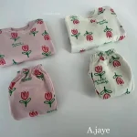 【73-120cm】 チューリップ柄 セットアップ