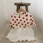 【73-120cm】いちごORノーカラー ワンピース - 画像 (5)