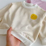 【80-130cm】 笑顔ボーダー セットアップ - 画像 (15)
