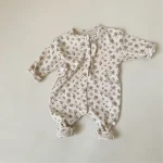 【66-90cm】ウサギor花柄ORパンダ オールインワン - 画像 (9)