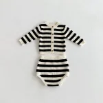 【66-90cm】 ボーダーニット セットアップ - 画像 (13)