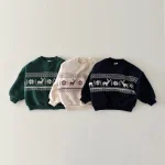 【80-130cm】 鹿柄 ボア付き トップス - 画像 (11)
