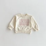 【80-130cm】 英字刺繍 トレーナー - 画像 (3)