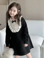 【90-150cm】 ブラック ワンピース - 画像 (7)