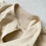 【66-90cm】パフスリーブノーカラー ロンパース - 画像 (8)