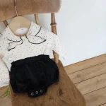 【66-90cm】リボン襟 ロンパース - 画像 (6)