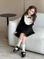 【90-150cm】 ブラック ワンピース - 画像 (3)