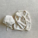 【66-90cm】 帽子付き ボア ベスト - 画像 (7)