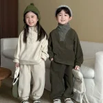 【80-150cm】 フリースボタン付き セットアップ - 画像 (13)