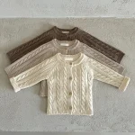 【66-90cm】クールネック カーディガン - 画像 (3)