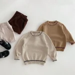 【80-130cm】 フロントポケットコーデュロイ サロペット OR セーター - 画像 (11)
