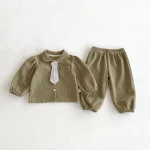 【73-110cm】ネクタイワッフル セットアップ - 画像 (8)