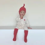 【66-90cm】 ハート刺しゅう ロンパース - 画像 (13)
