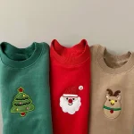 【73-100cm】 クリスマスロゴ 厚さ トレーナー - 画像 (3)