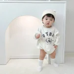 【66-90cm】熊柄 ロンパース - 画像 (10)