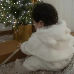 【66-90cm】 ボア オールインワン＋ショール セットアップ - 画像 (3)
