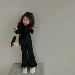 【90-140cm】ビッグ襟 カジュアル セットアップ - 画像 (4)