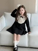 【90-150cm】 ブラック ワンピース - 画像 (5)