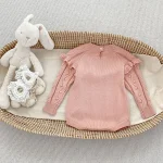 【66-90cm】 フリルフラワー ロンパース - 画像 (8)