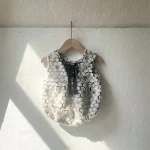 【66-90cm】 花模様 ロンパース - 画像 (5)