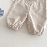 【73-120cm】 ポケット付き シンプル サロペット - 画像 (15)