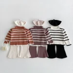 【80-130cm】 ボーダー トップス ORアレア パンツ